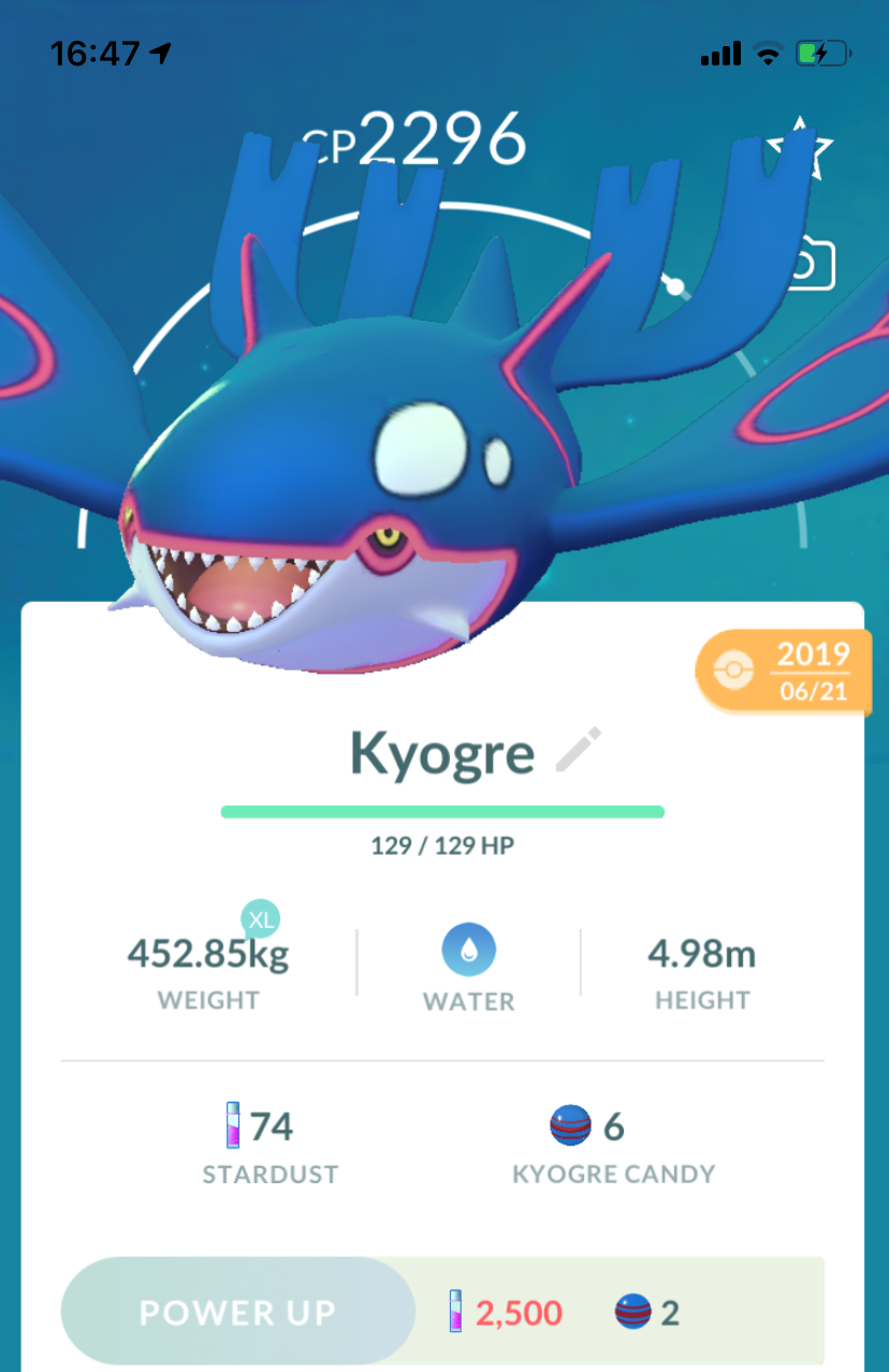 Kyogre - Pokemon GO Trade