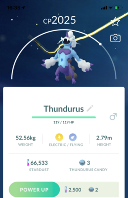 Thundurus Therian Form - Pokemon GO Trade