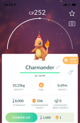 Charmander Party Hat - Pokemon GO Trade