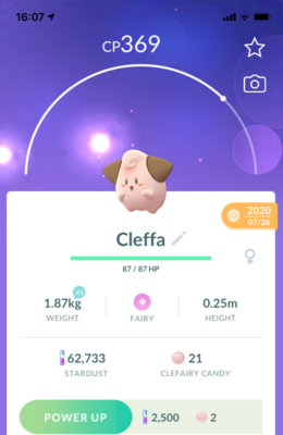 Cleffa Trade - Pokemon GO Trade