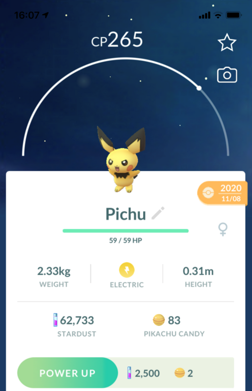 #172 - Pichu - Pokemon GO Trade