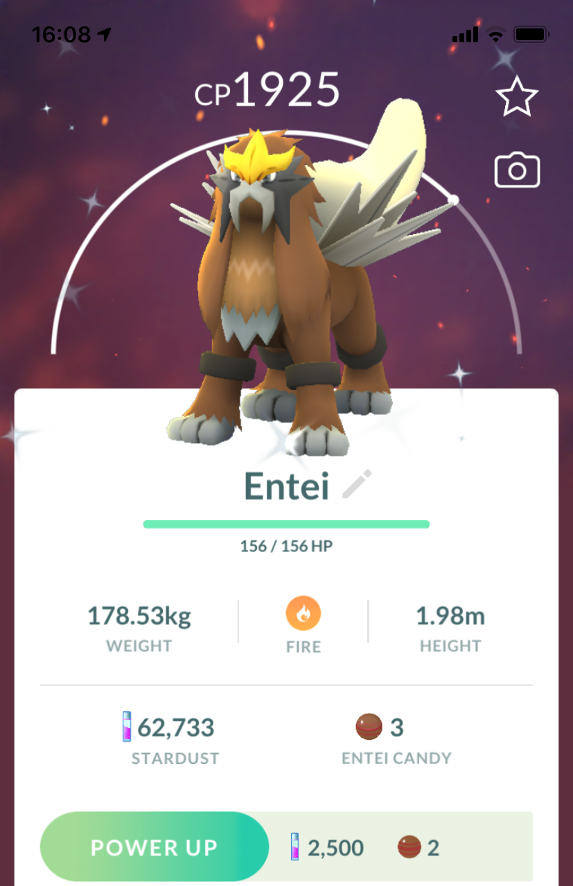 Shiny Entei - Pokemon GO Trade