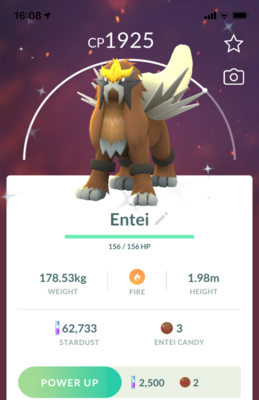 Shiny Entei - Pokemon GO Trade