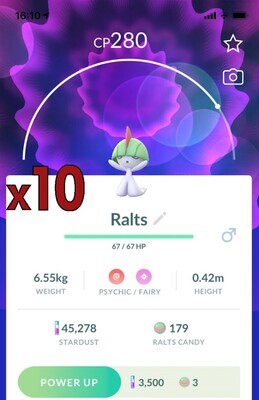 Ralts [x10] - Pokemon GO Trade