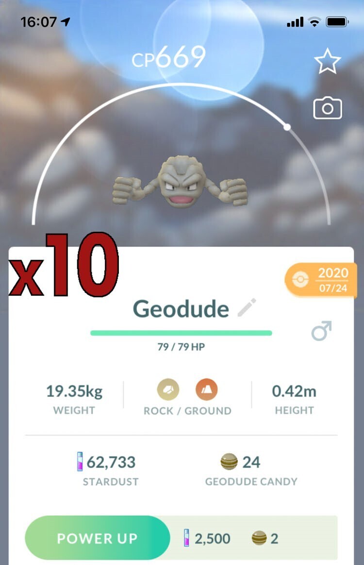 Geodude [x10] - Pokemon GO Trade