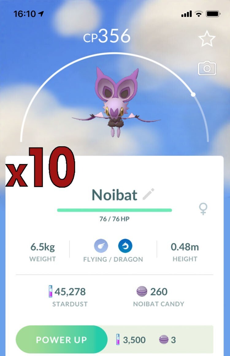 Noibat [x10] - Pokemon GO Trade