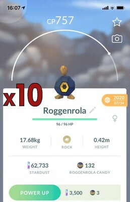 Roggenrola [x10] - Pokemon GO Trade