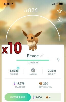 Eevee [x10] - Pokemon GO Trade