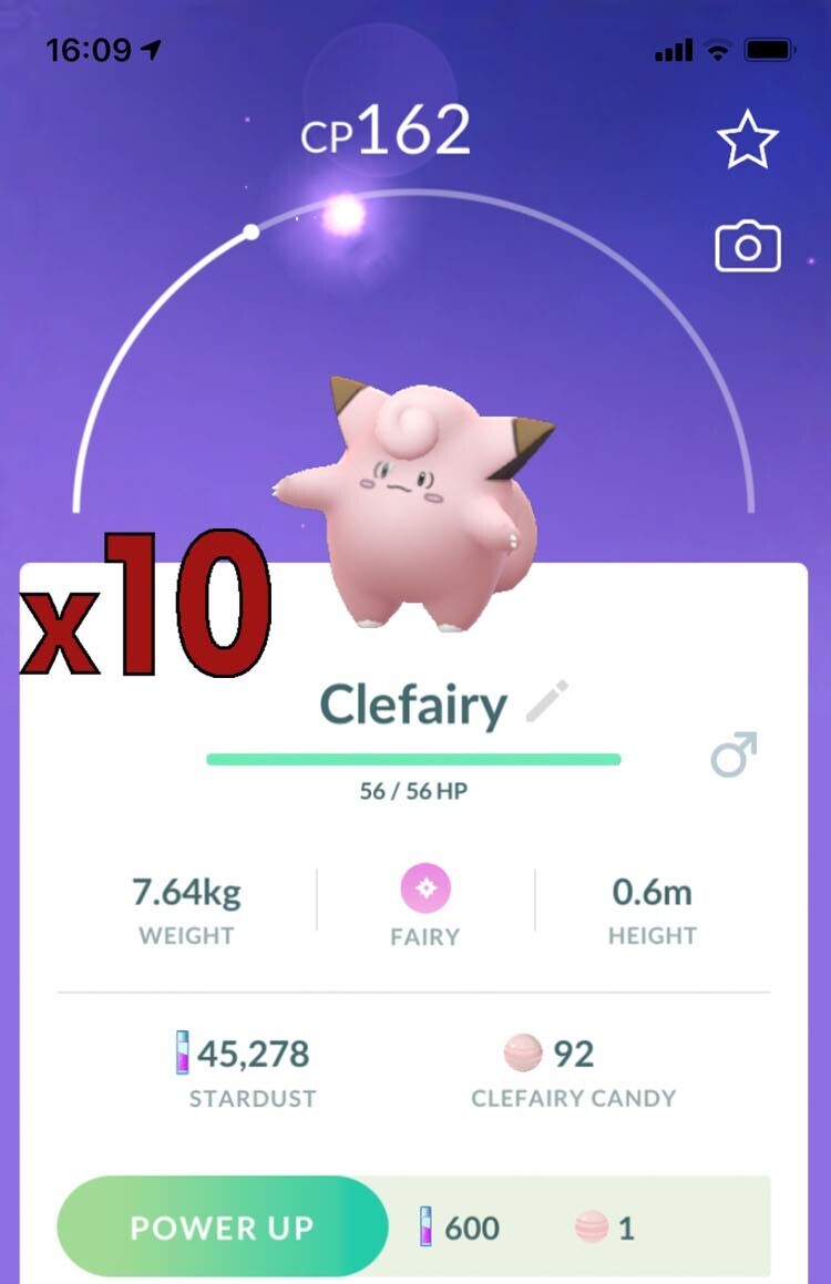 Clefairy [x10] - Pokemon GO Trade