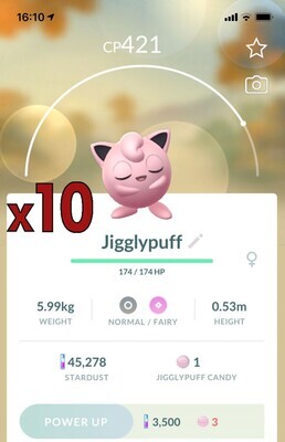Jigglypuff [x10] - Pokemon GO Trade