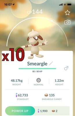 Smeargle [x10] - Pokemon GO Trade