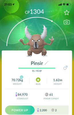 #127 - Pinsir - Pokemon GO Trade