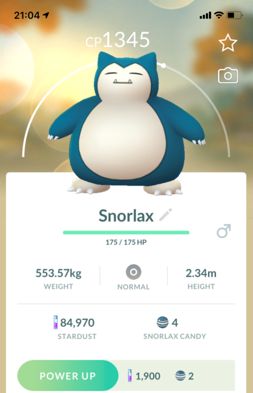 #143 - Snorlax - Pokemon GO Trade