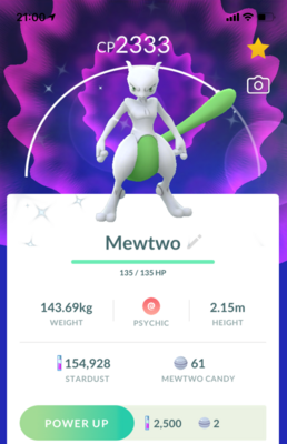 Shiny Mewtwo - Pokemon GO Trade