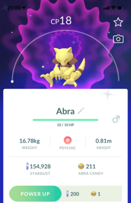 Shiny Abra - Pokemon GO Trade