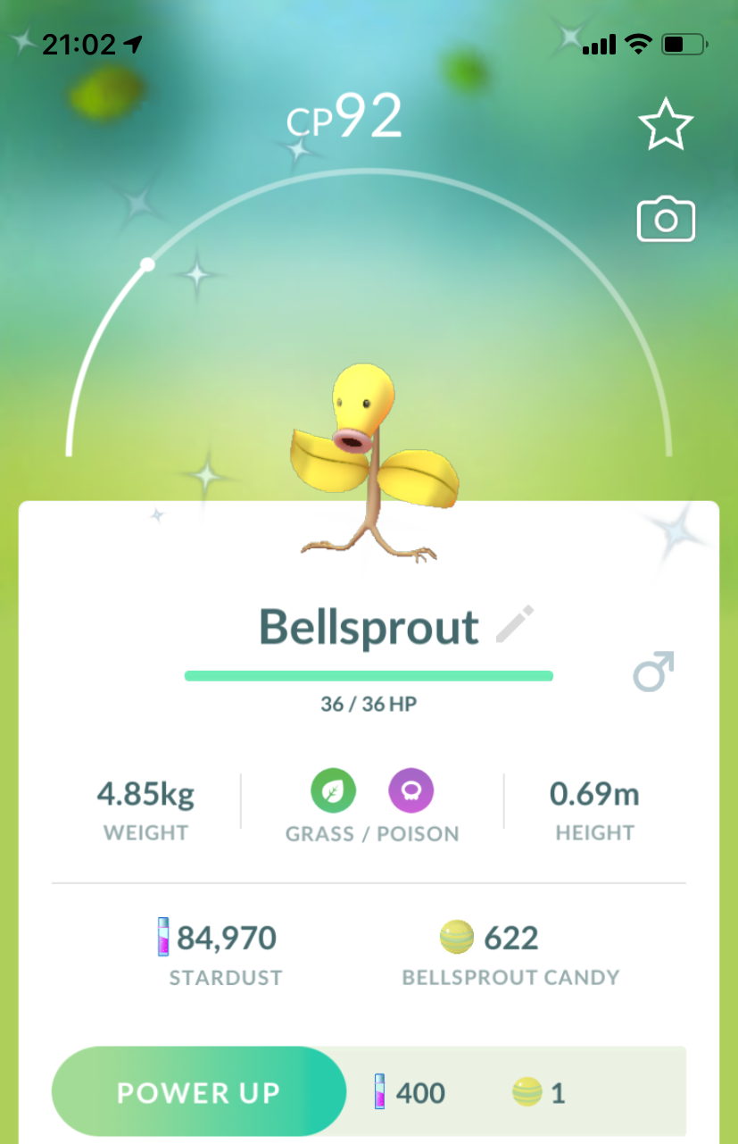 Shiny Bellsprout - Pokemon GO Trade