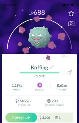 Shiny Koffing - Pokemon GO Trade