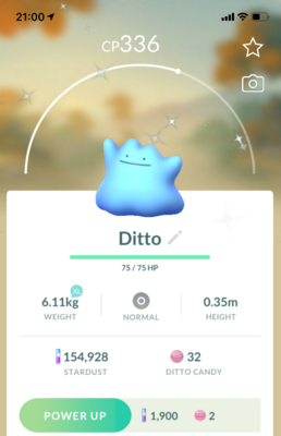 Shiny Ditto - Pokemon GO Trade