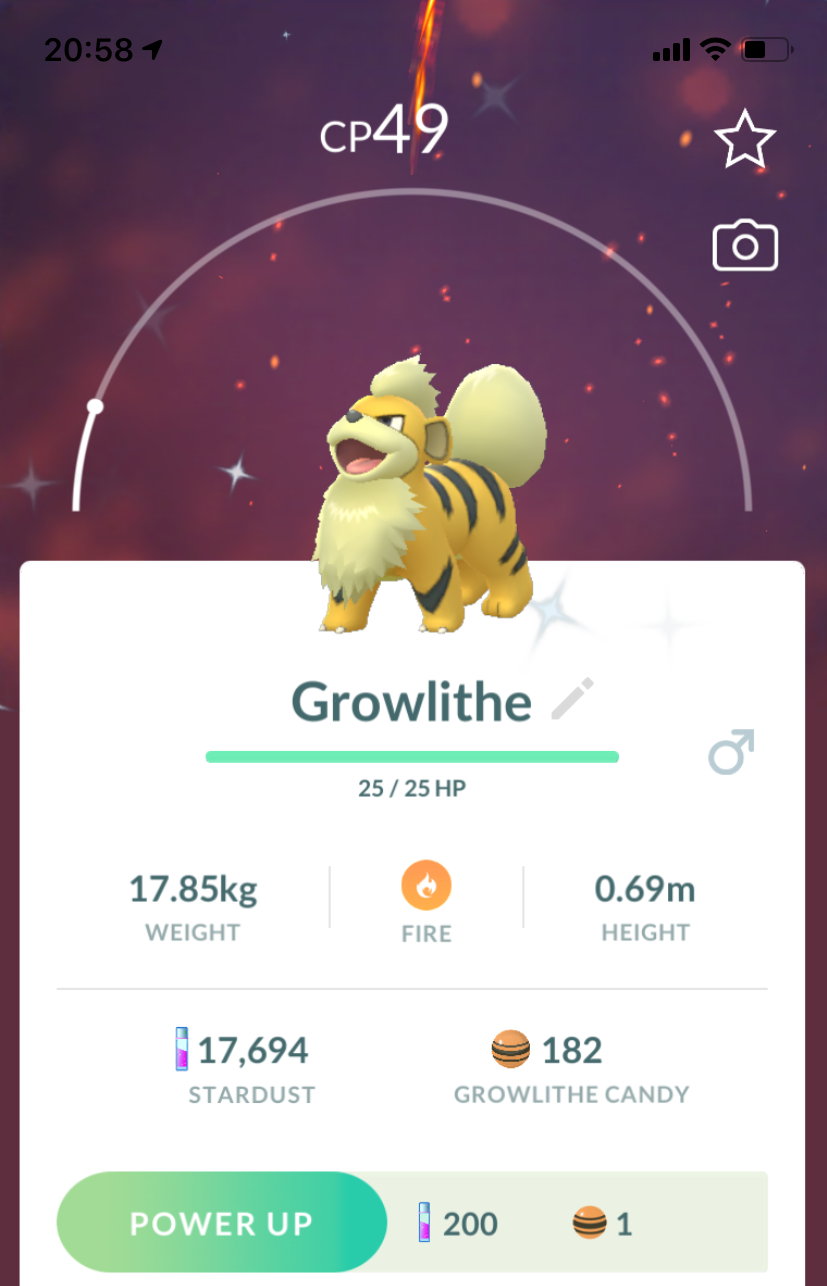 Shiny Growlithe - Pokemon GO Trade