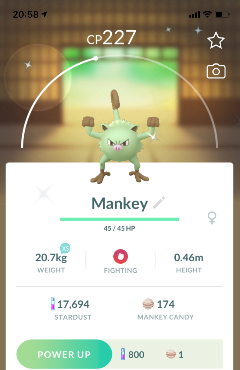 Shiny Mankey- Pokemon GO Trade