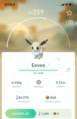 #133 - Shiny Eevee - Pokemon GO Trade