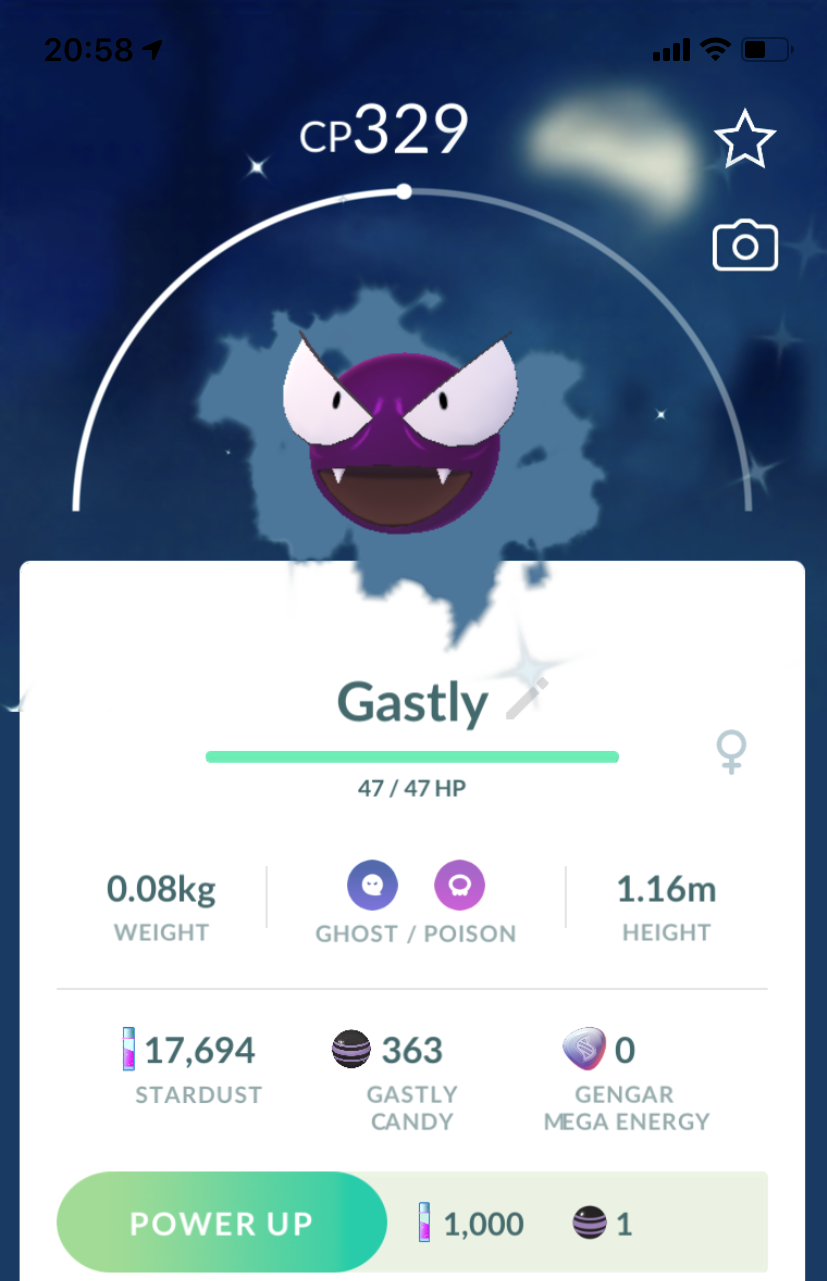 Shiny Gastly - Pokemon GO Trade