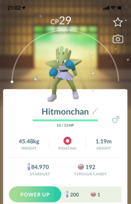 Shiny Hitmonchan - Pokemon GO Trade