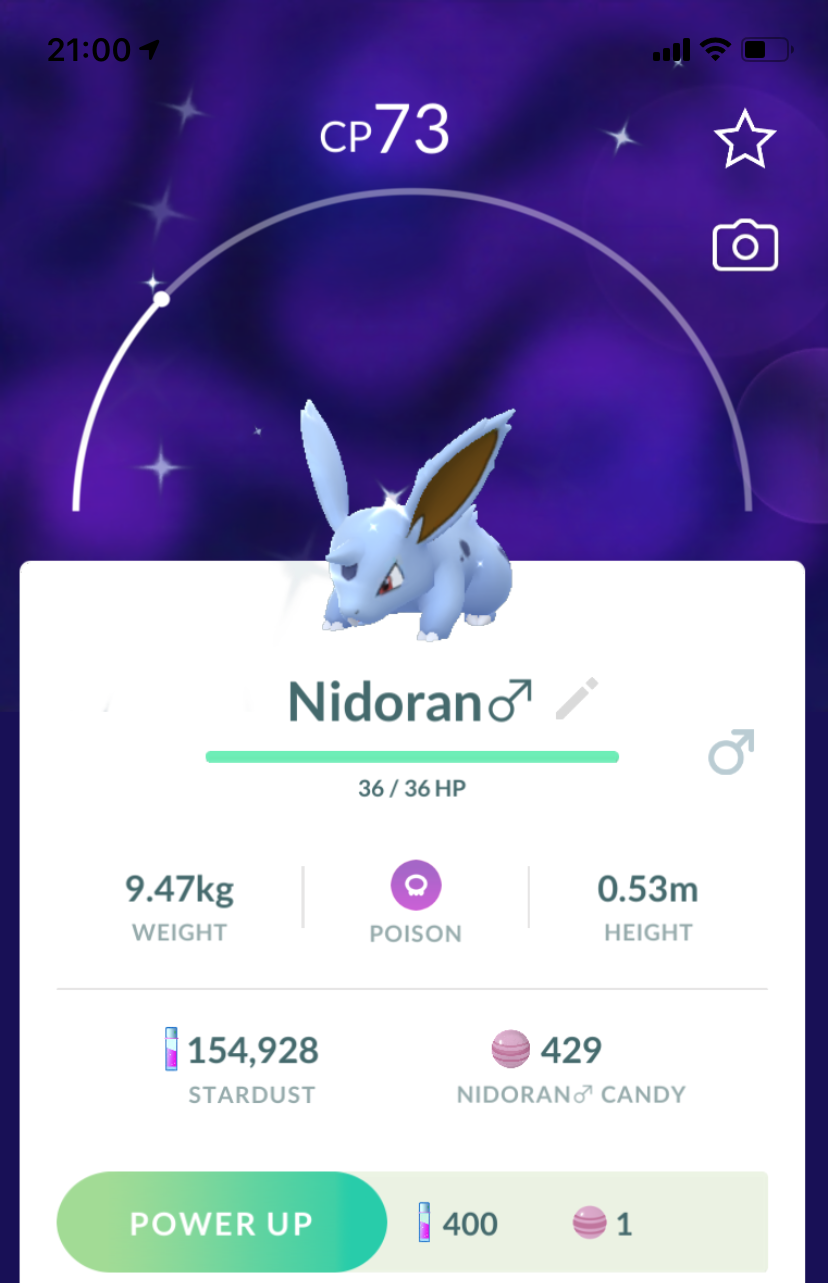 Shiny Nidoran Male - Pokemon GO Trade