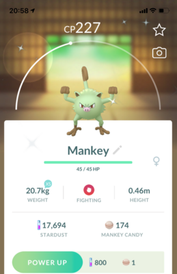Shiny Mankey- Pokemon GO Trade