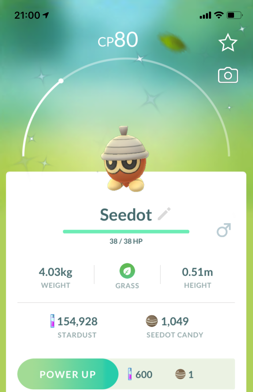Shiny Seedot - Pokemon GO Trade