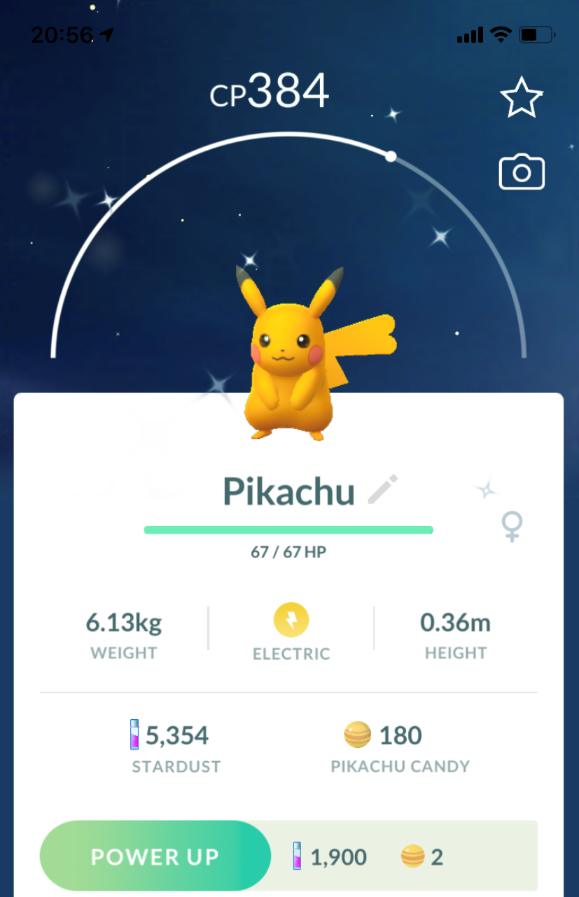 Shiny Pikachu - Pokemon GO Trade
