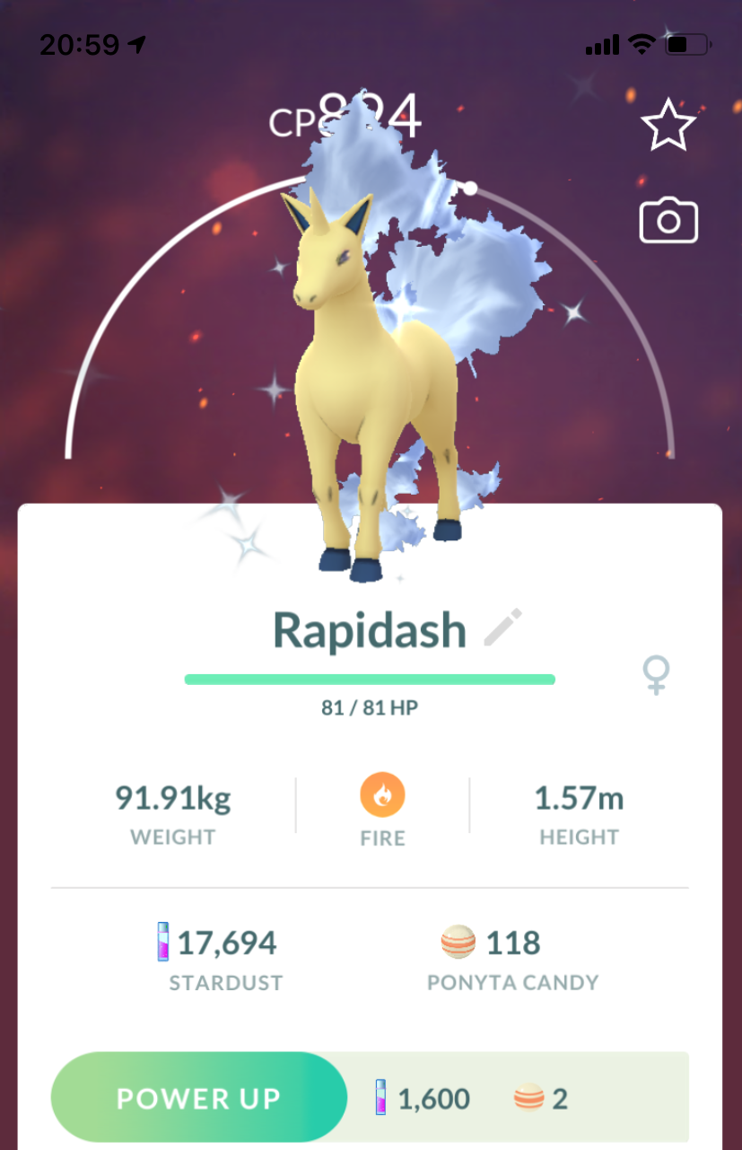 Shiny Rapidash - Pokemon GO Trade