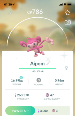 Shiny Aipom - Pokemon GO Trade
