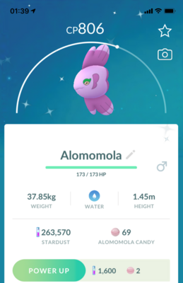 Shiny Alomomola - Pokemon GO Trade