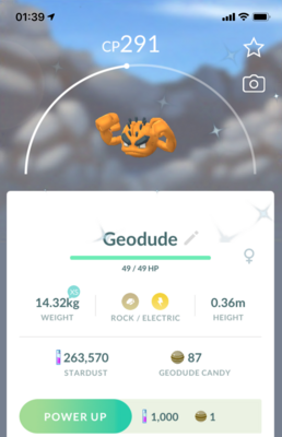 Shiny Alolan Geodude - Pokemon GO Trade