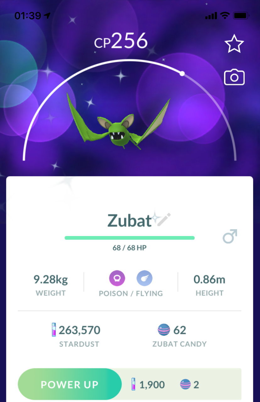 Shiny Zubat - Pokemon GO Trade
