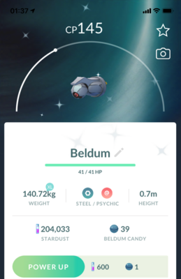 #374 - Shiny Beldum - Pokemon GO Trade