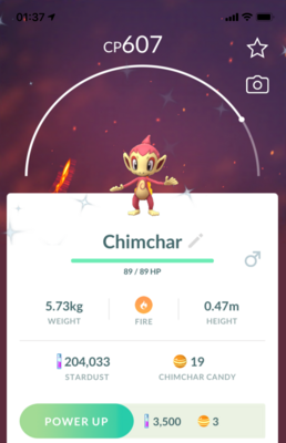 #390 - Shiny Chimchar - Pokemon GO Trade