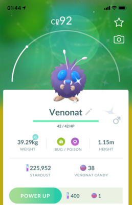 Shiny Venonat - Pokemon GO Trade