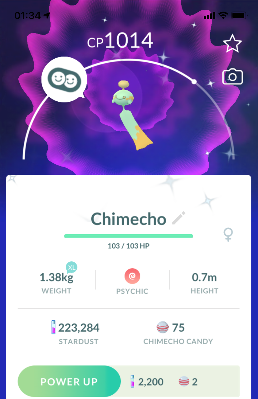 Shiny Chimecho - Pokemon GO Trade