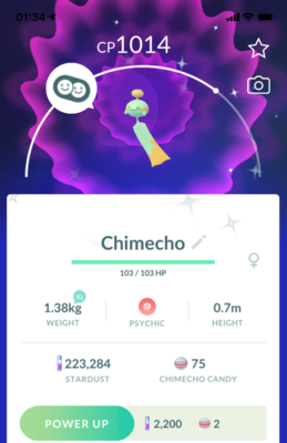 Shiny Chimecho - Pokemon GO Trade