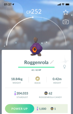 Shiny Roggenrola - Pokemon GO Trade