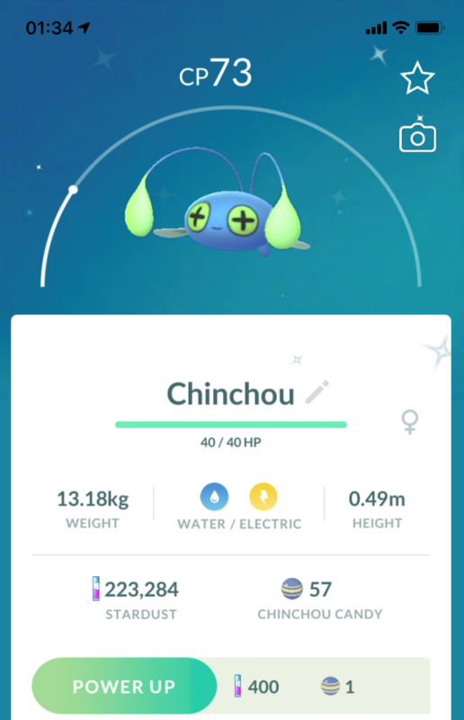 #170 - Shiny Chinchou - Pokemon GO Trade