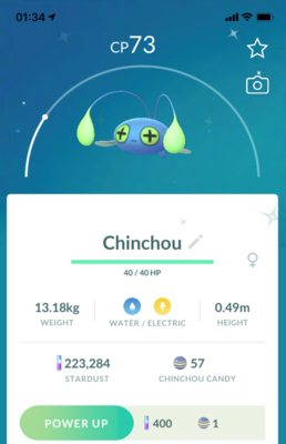 Shiny Chinchou - Pokemon GO Trade