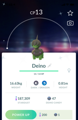 Shiny Deino - Pokemon GO Trade