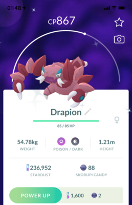 Shiny Drapion - Pokemon GO Trade
