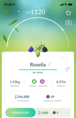 #315 - Shiny Roselia - Pokemon GO Trade