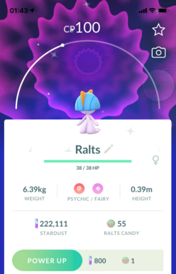 Shiny Ralts Female - Pokemon GO Trade