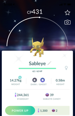 Shiny Sableye - Pokemon GO Trade