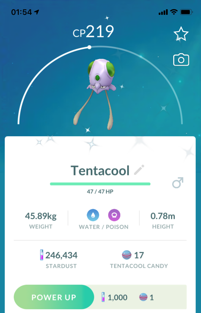Shiny Tentacool - Pokemon GO Trade